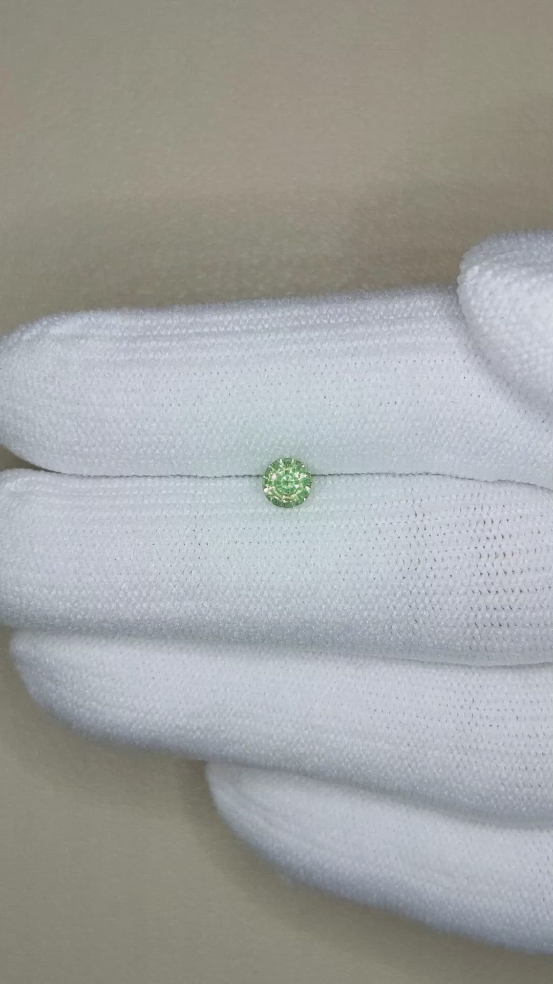 0.39 Ct. Zircon from Ceylon (Sri Lanka) Size Video