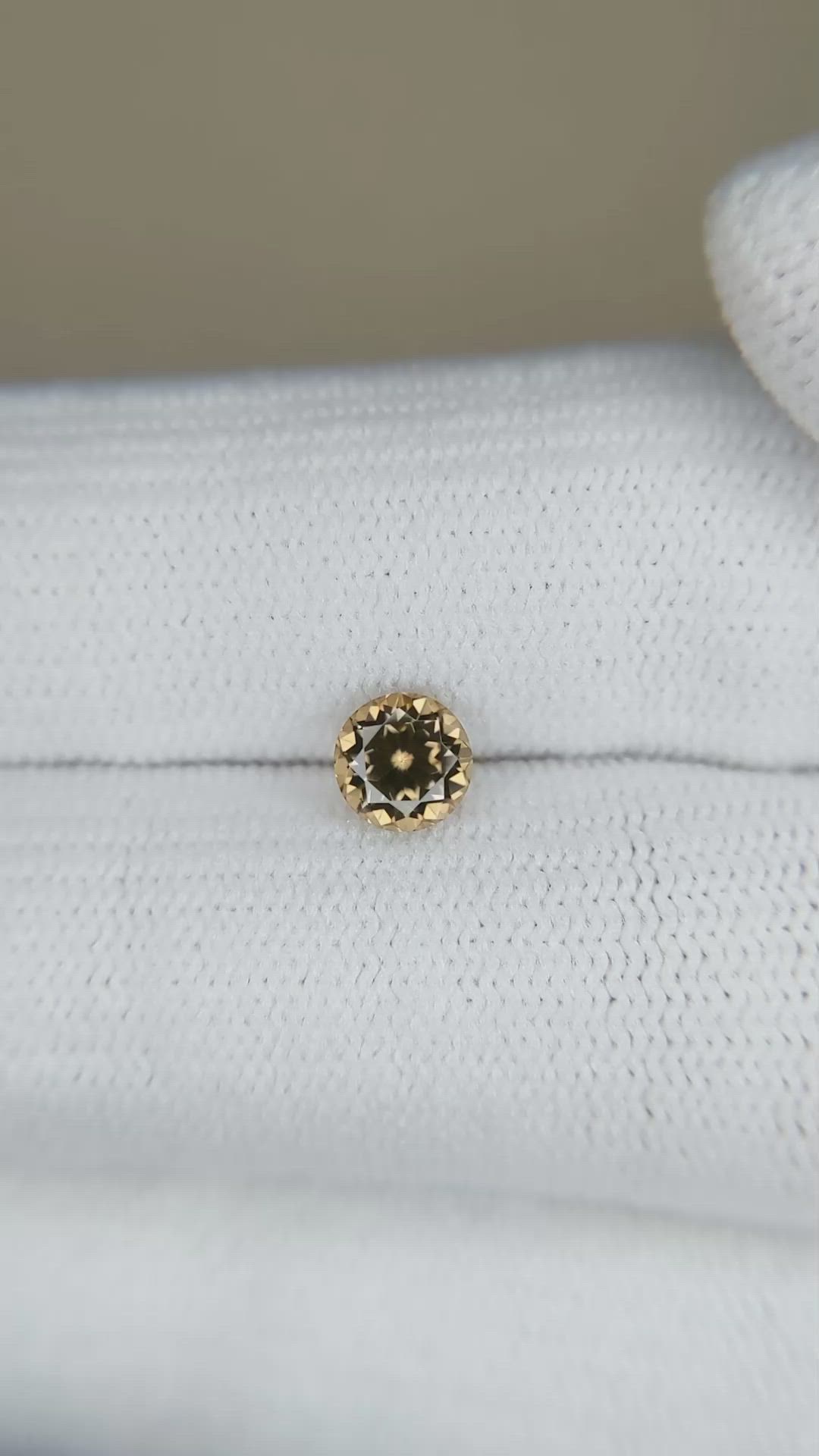 0.78 Ct. Zircon from Ceylon (Sri Lanka) Size Video