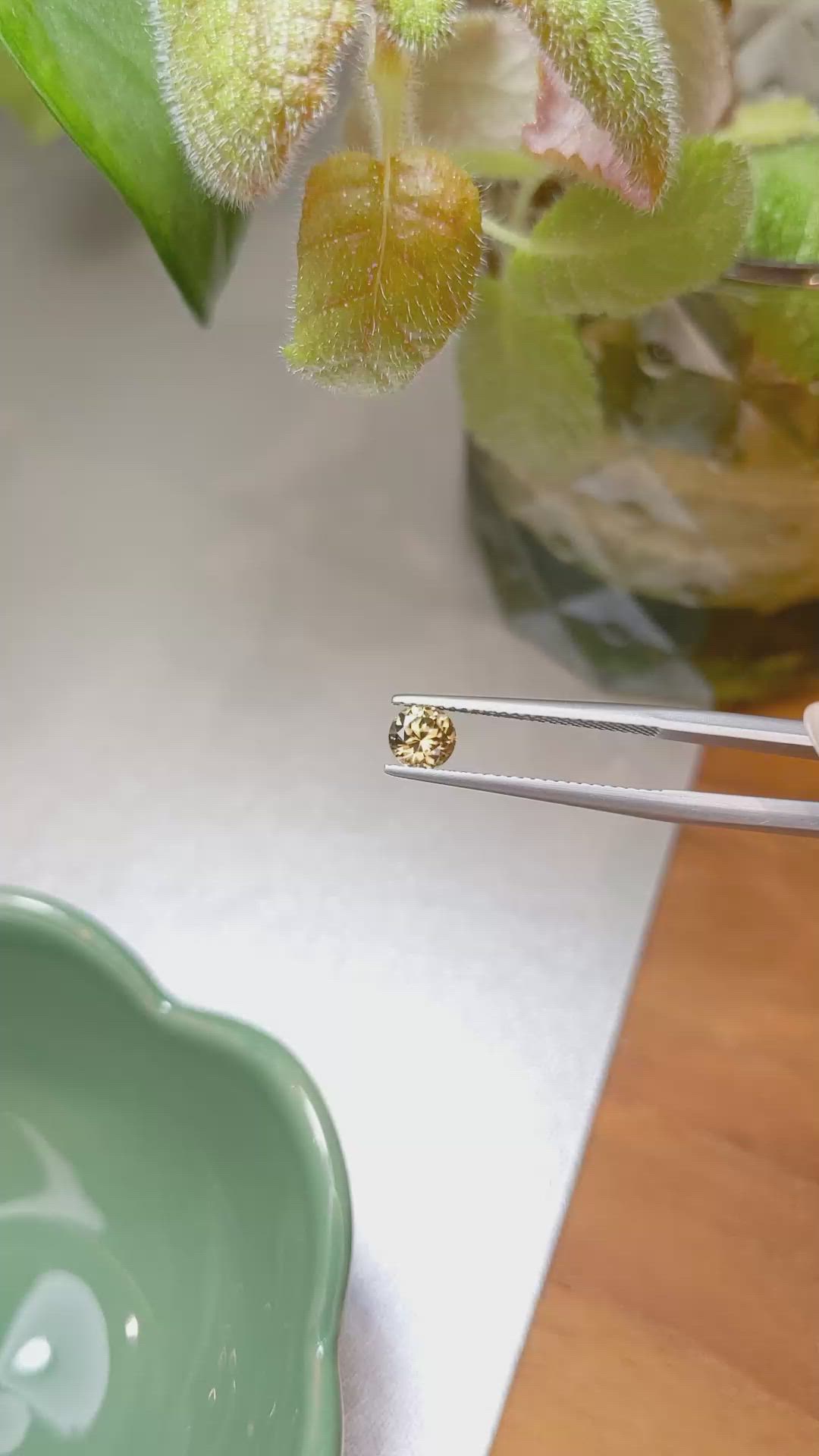 0.78 Ct. Zircon from Ceylon (Sri Lanka) Size Video