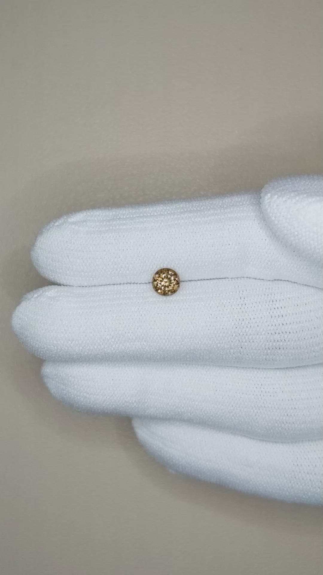 0.78 Ct. Zircon from Ceylon (Sri Lanka) Size Video