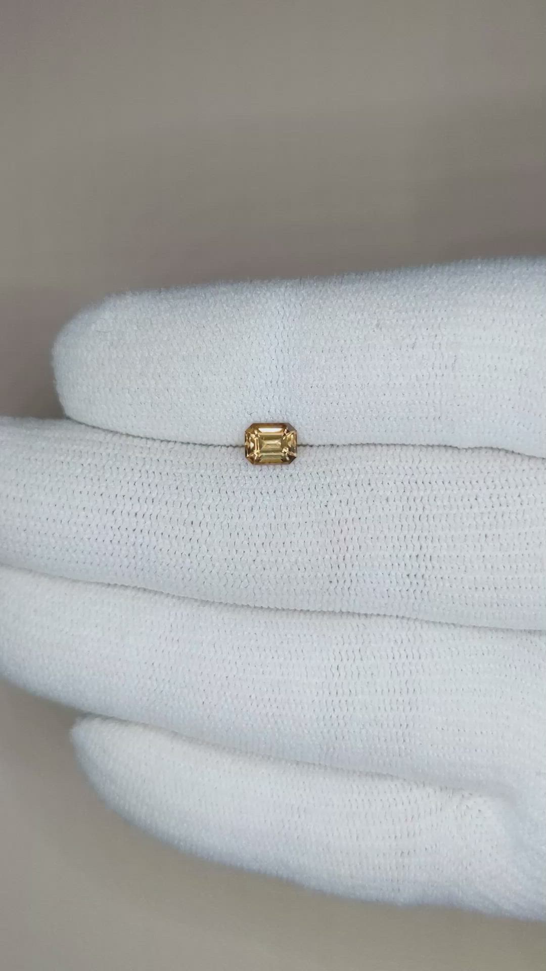 0.65 Ct. Zircon from Ceylon (Sri Lanka) Size Video