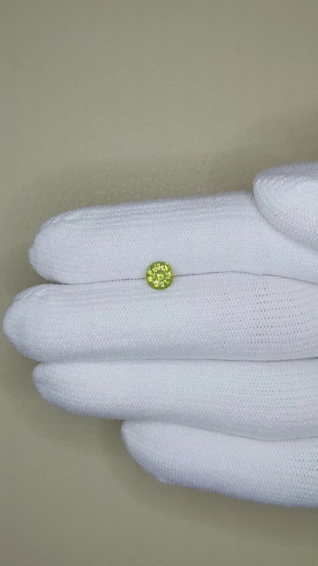 0.86 Ct. Zircon from Ceylon (Sri Lanka) Size Video