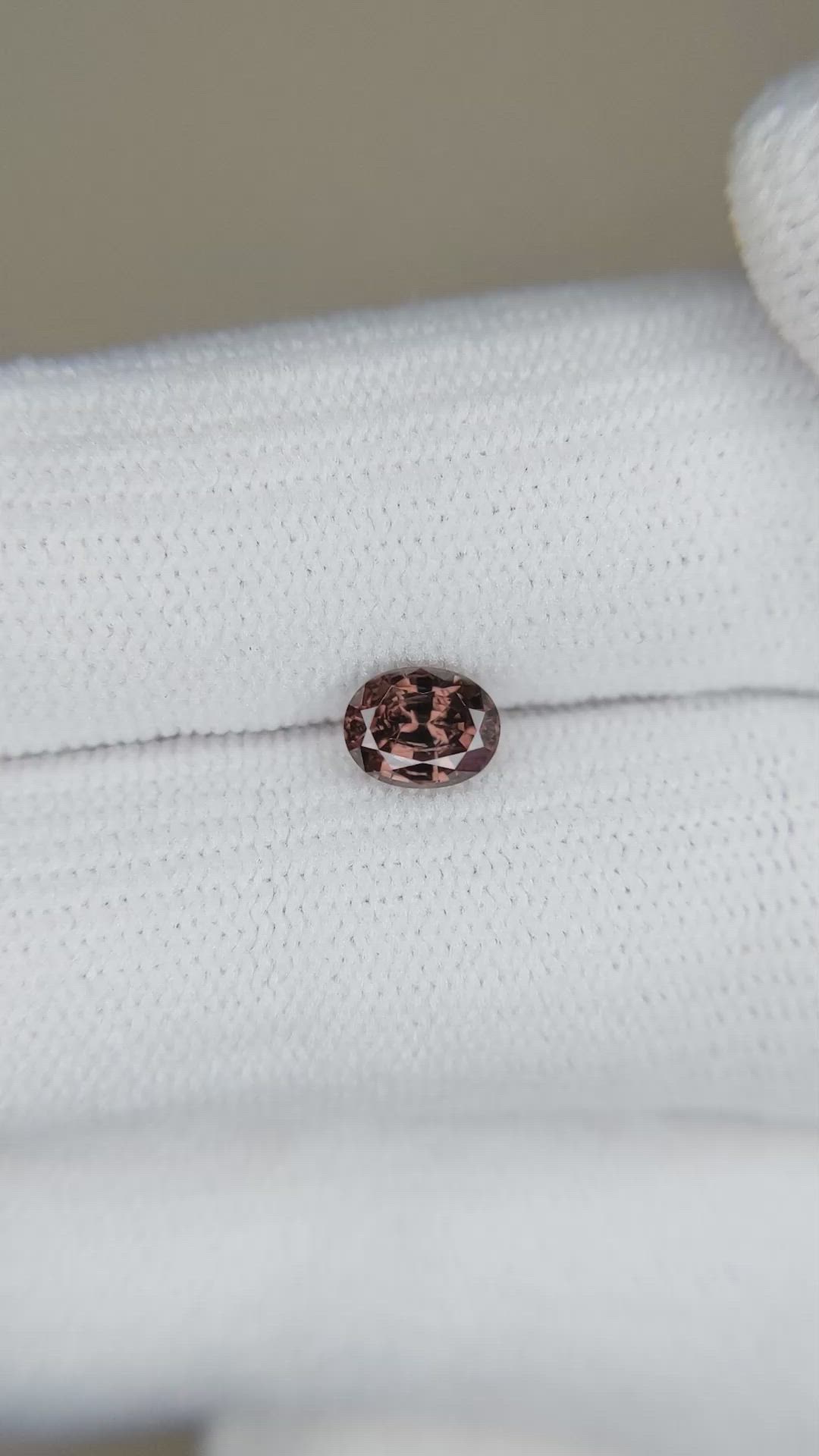 0.73 Ct. Zircon from Ceylon (Sri Lanka) Size Video