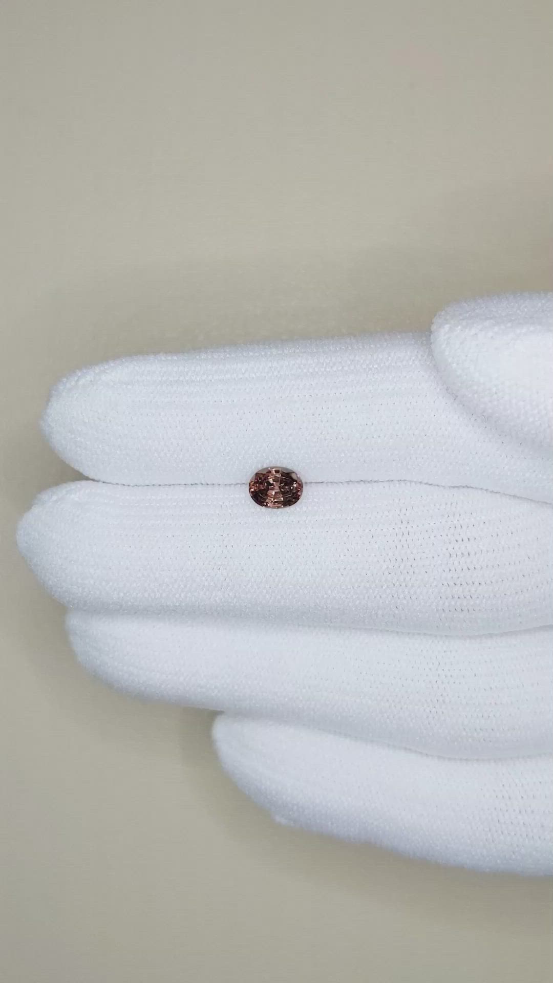 0.73 Ct. Zircon from Ceylon (Sri Lanka) Size Video