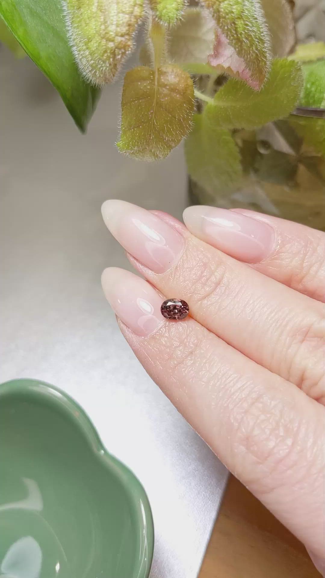 0.73 Ct. Zircon from Ceylon (Sri Lanka) Size Video