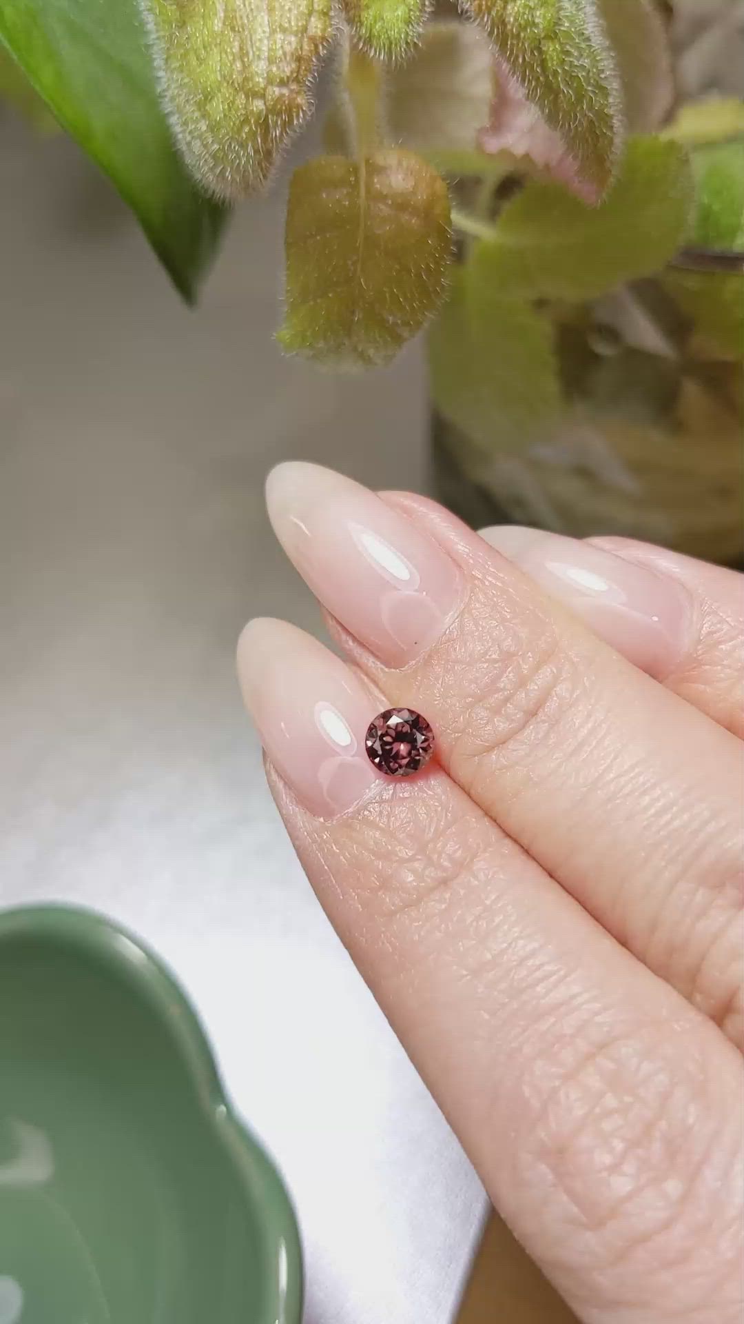 0.87 Ct. Zircon from Ceylon (Sri Lanka) Size Video