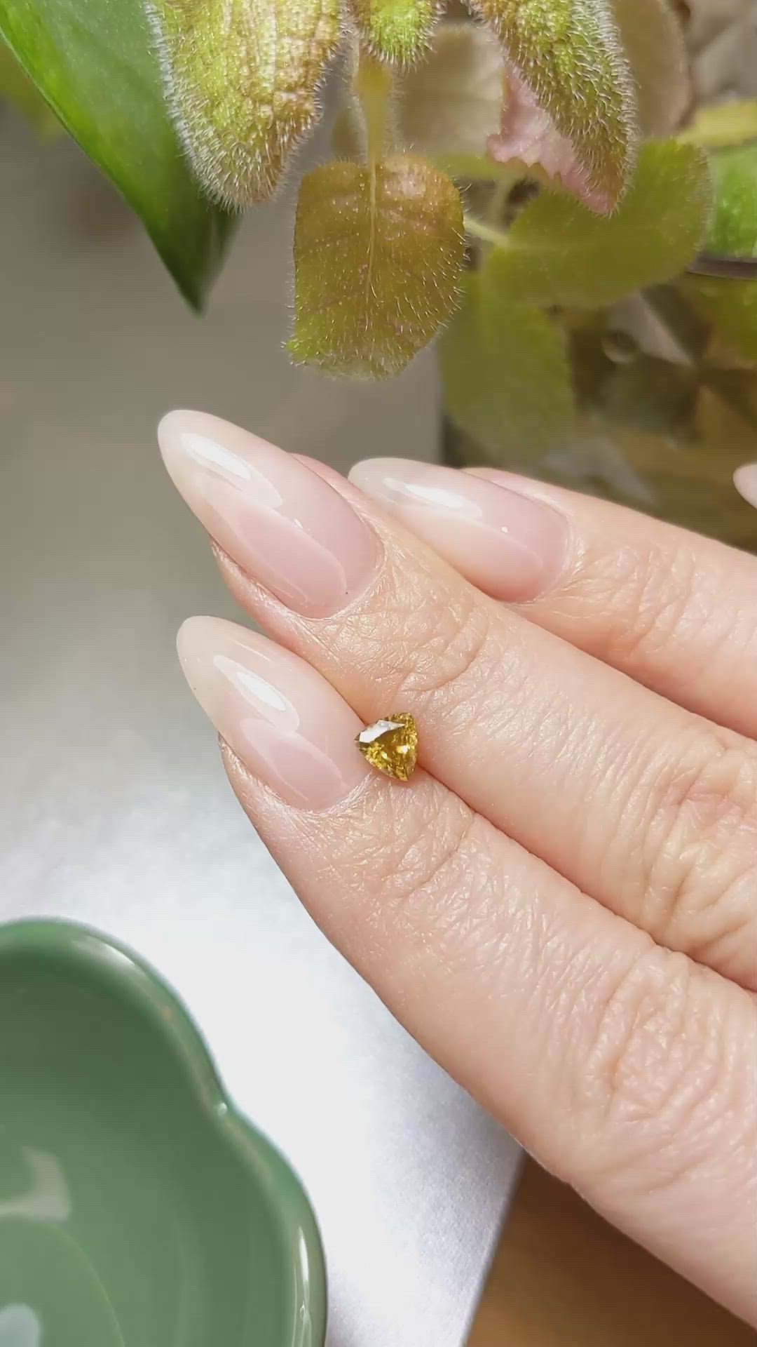 0.69 Ct. Zircon from Ceylon (Sri Lanka) Size Video