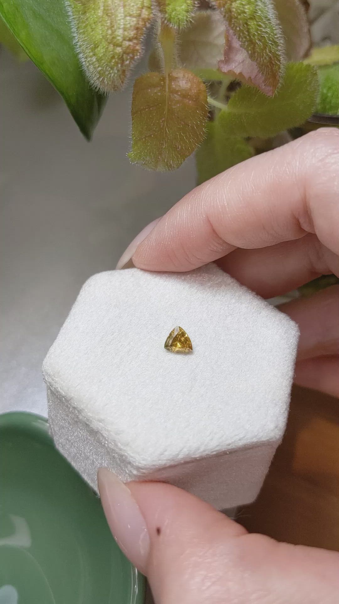 0.69 Ct. Zircon from Ceylon (Sri Lanka) Size Video