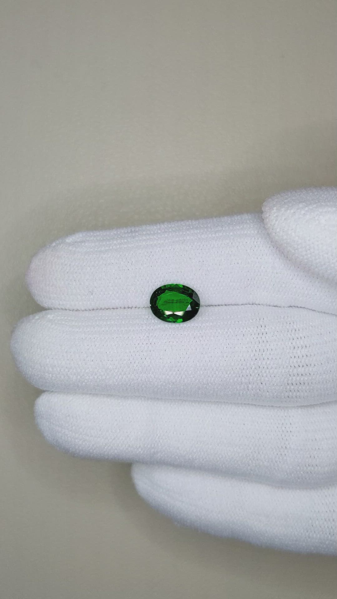 1.52 Ct. Tsavorite Garnet from East Africa Size Video