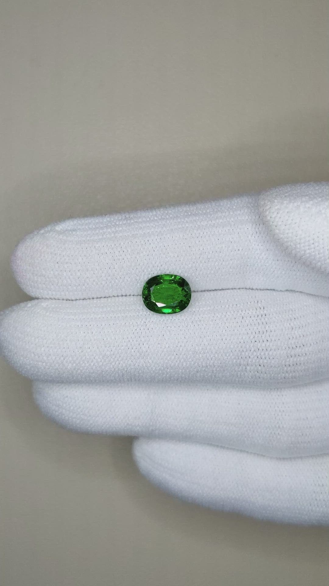 1.64 Ct. Tsavorite Garnet from East Africa Size Video