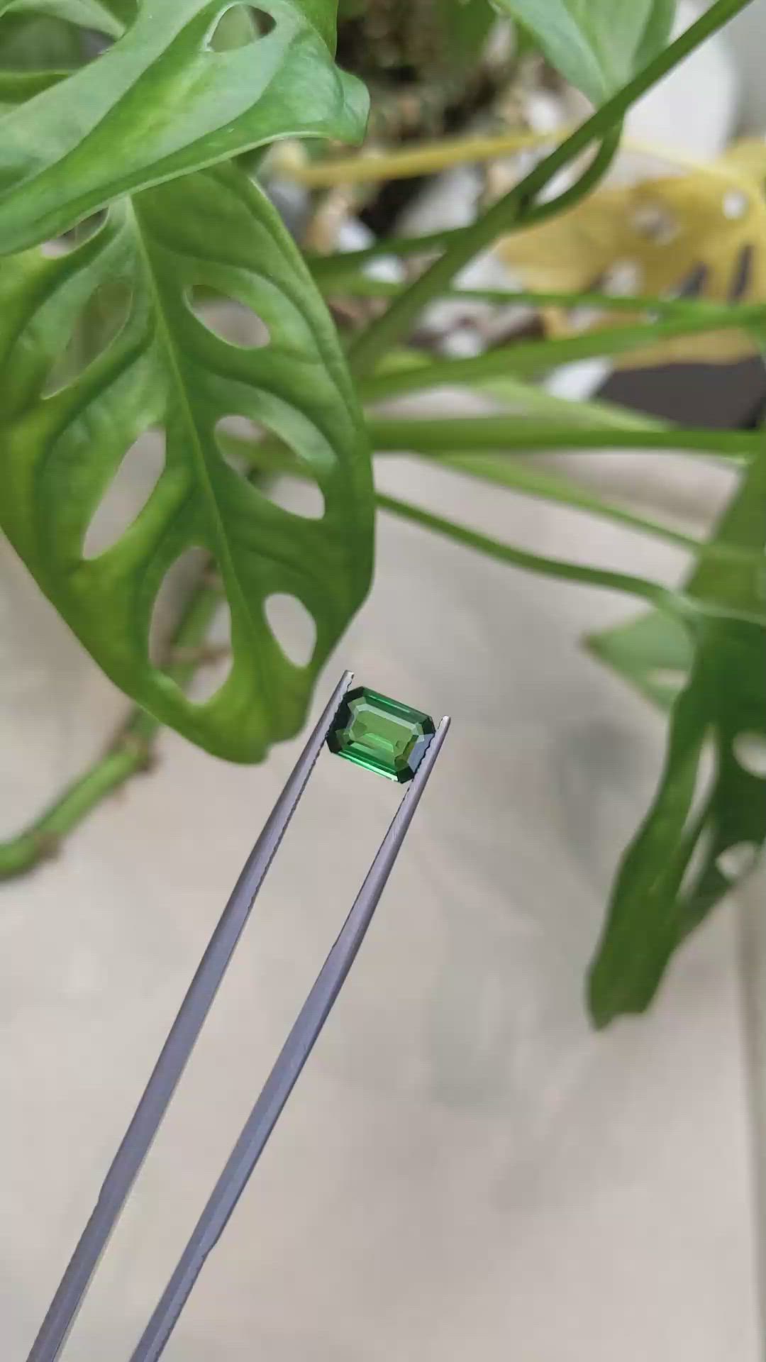 1.32 Ct. Tsavorite Garnet from East Africa Size Video