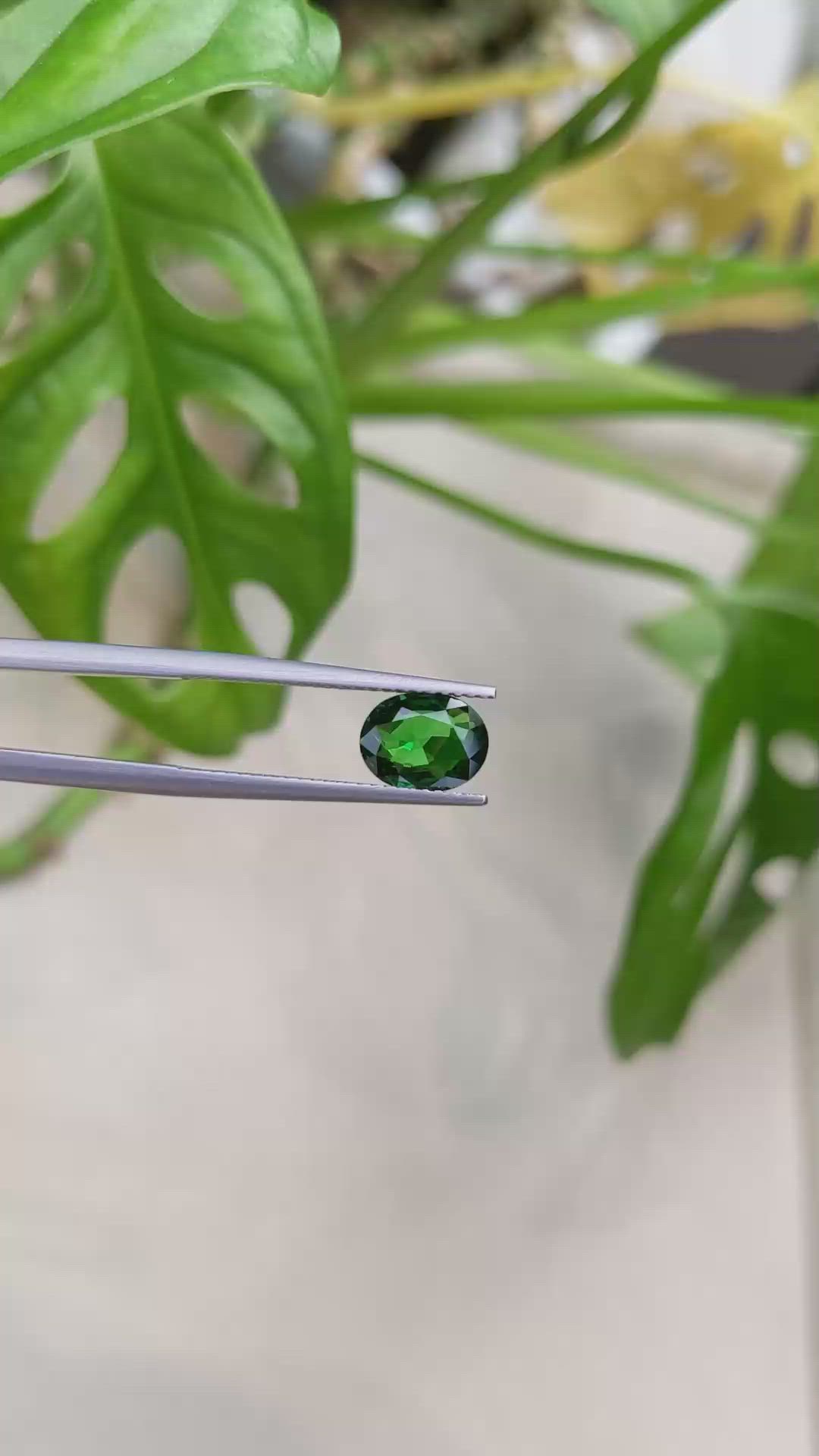 1.45 Ct. Tsavorite Garnet from East Africa Size Video