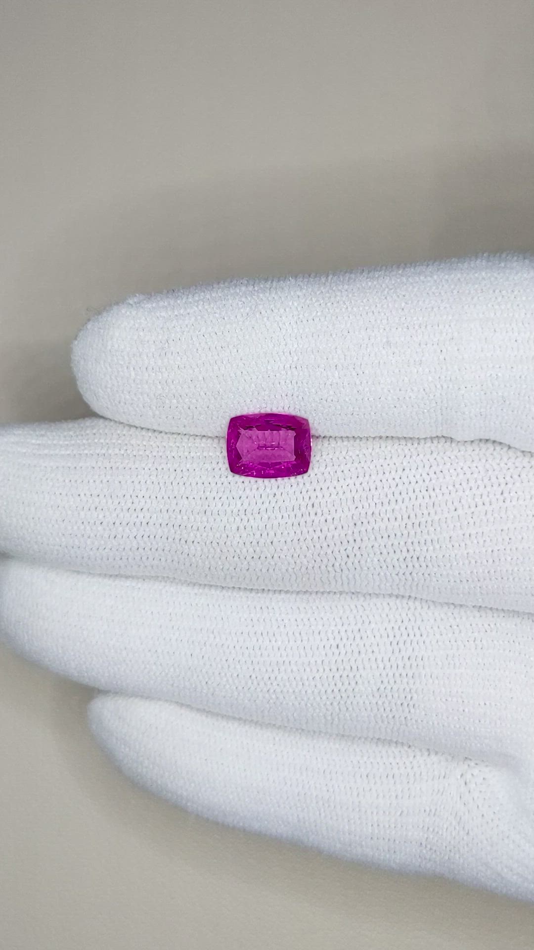 1.38 Ct. Rubellite Tourmaline from Brazil Size Video
