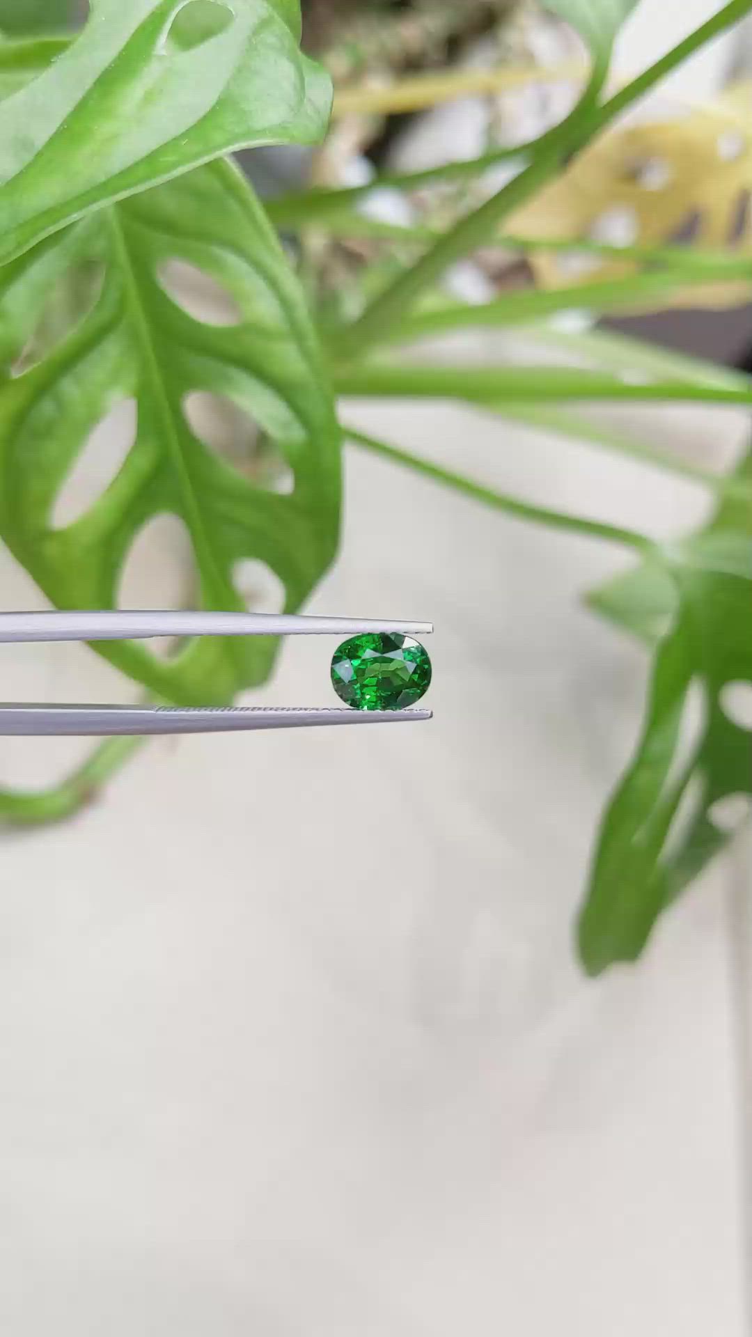 1.46 Ct. Tsavorite Garnet from East Africa Size Video