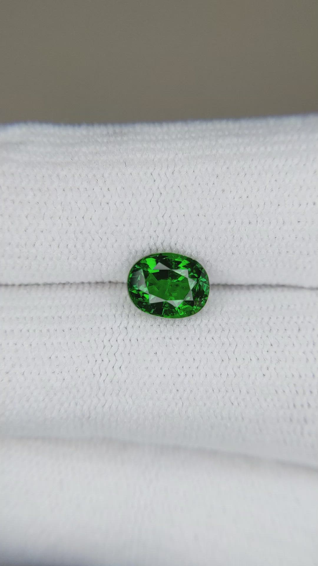 1.46 Ct. Tsavorite Garnet from East Africa Size Video