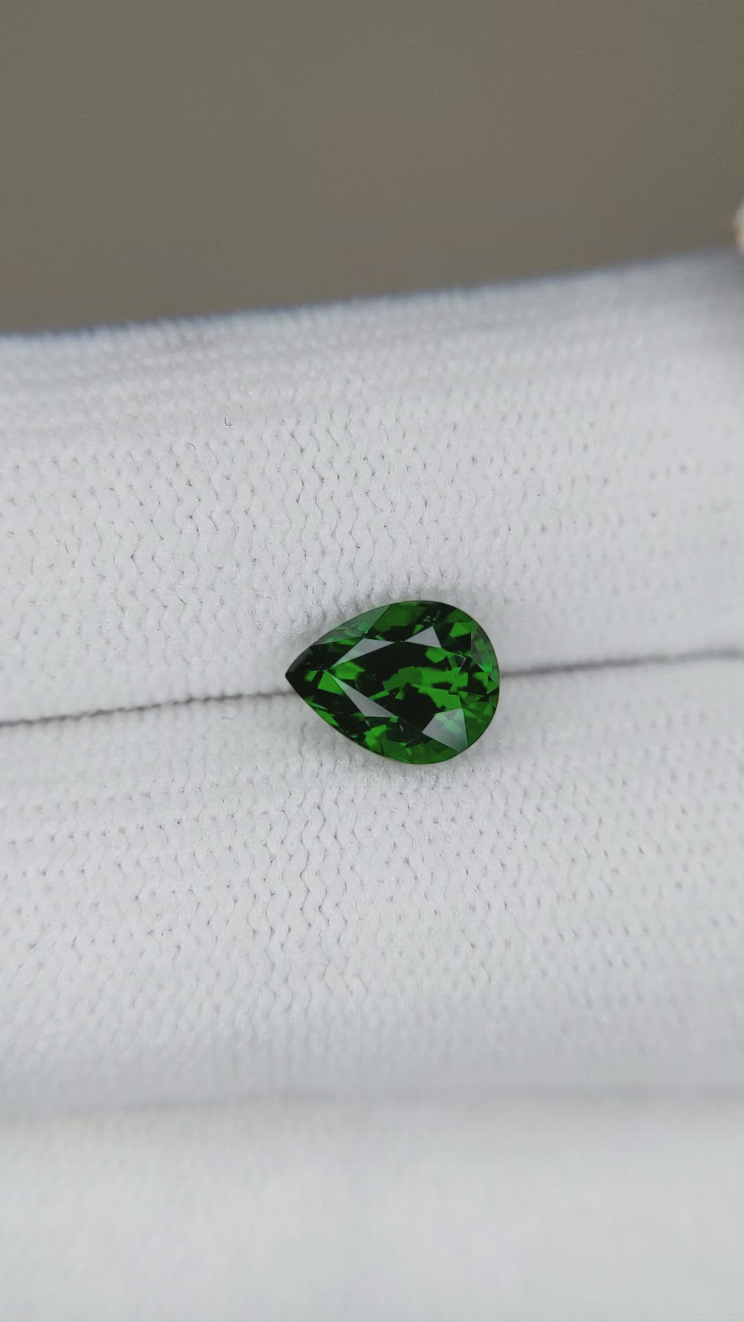 1.44 Ct. Tsavorite Garnet from East Africa Size Video