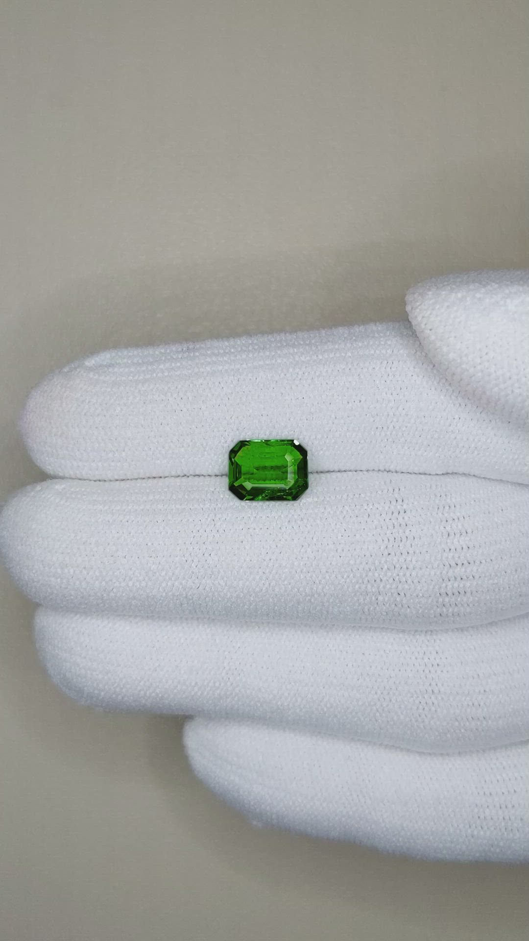 1.55 Ct. Tsavorite Garnet from East Africa Size Video