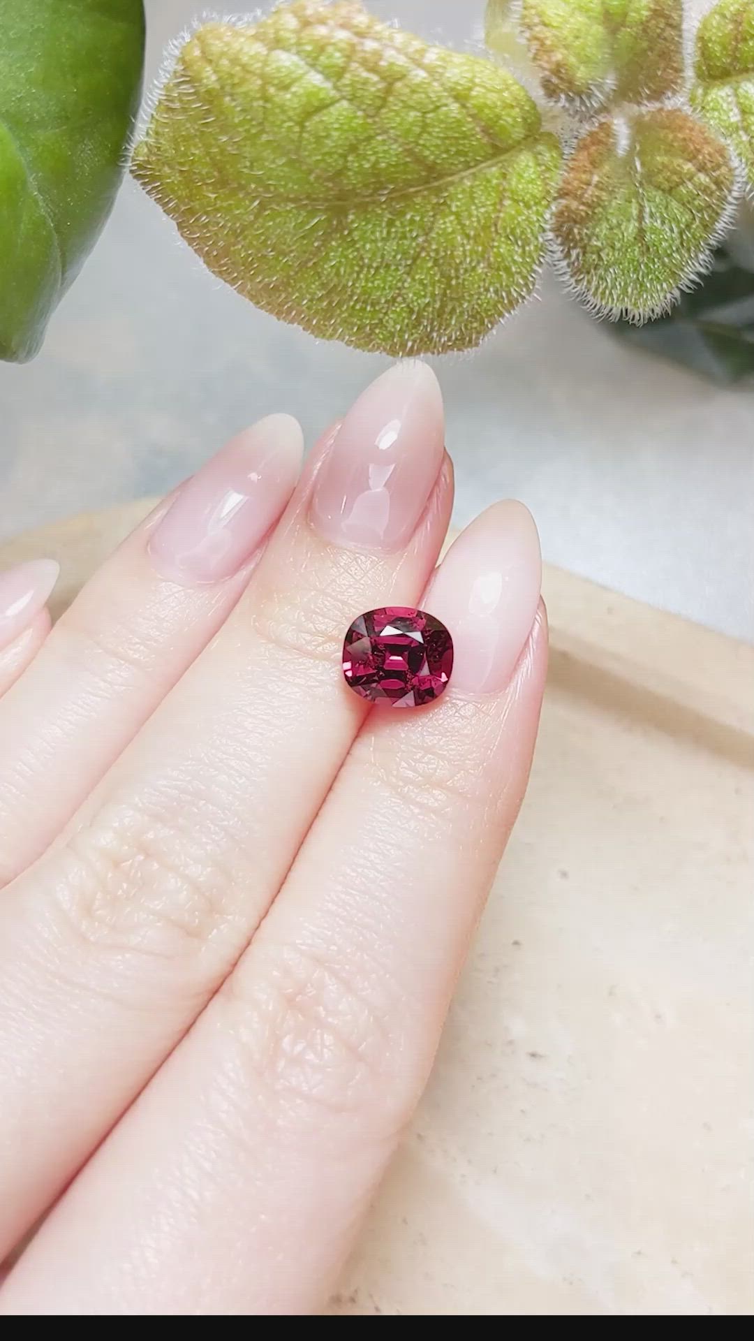 3.44 Ct. Rhodolite Garnet from Madagascar Size Video