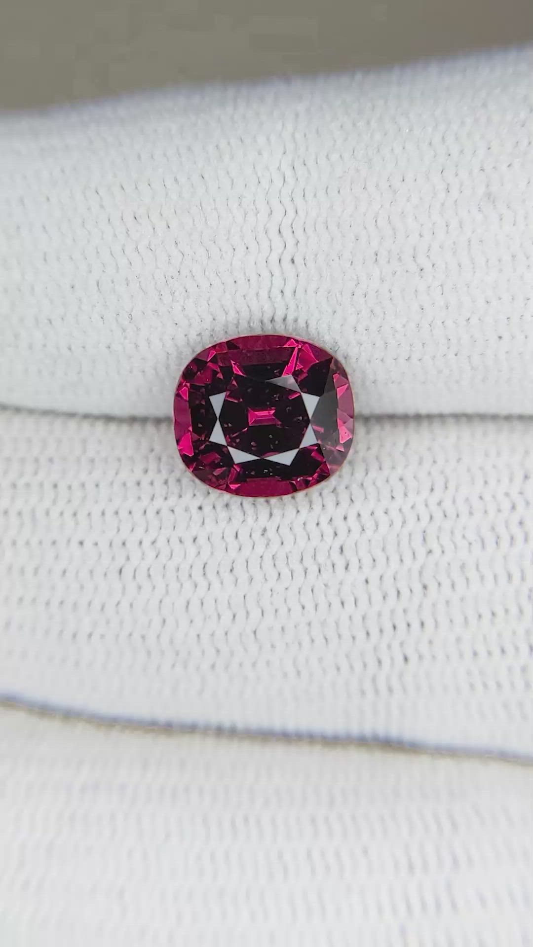 3.44 Ct. Rhodolite Garnet from Madagascar Size Video