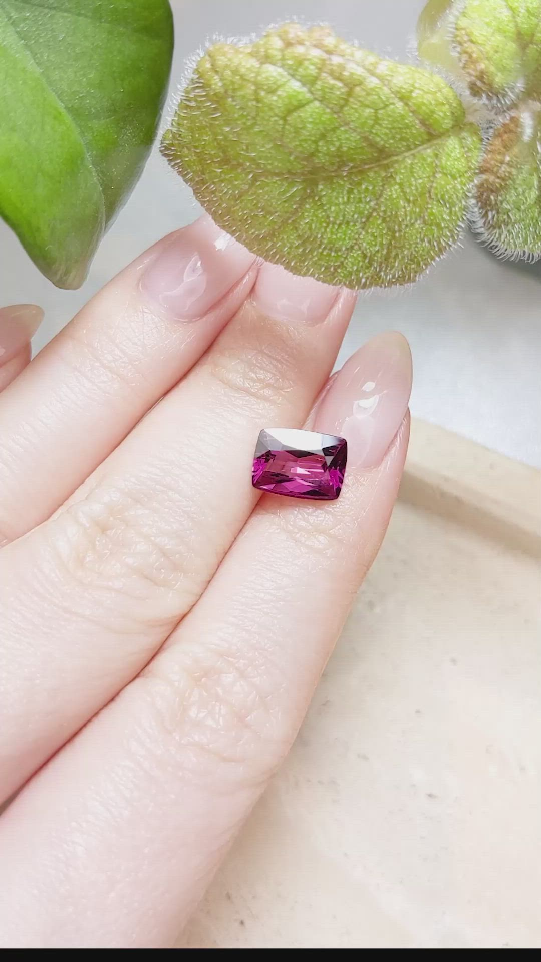 2.47 Ct. Rhodolite Garnet from Madagascar Size Video