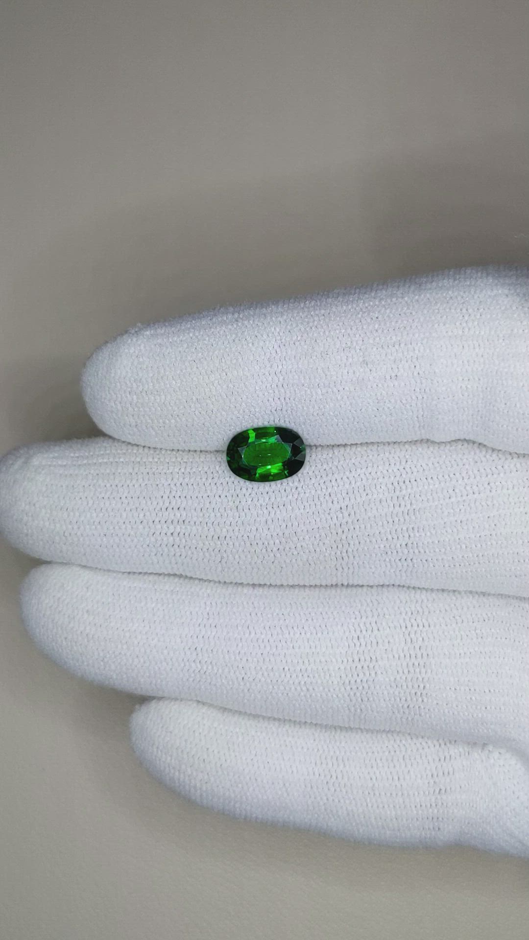 1.61 Ct. Tsavorite Garnet from Madagascar Size Video