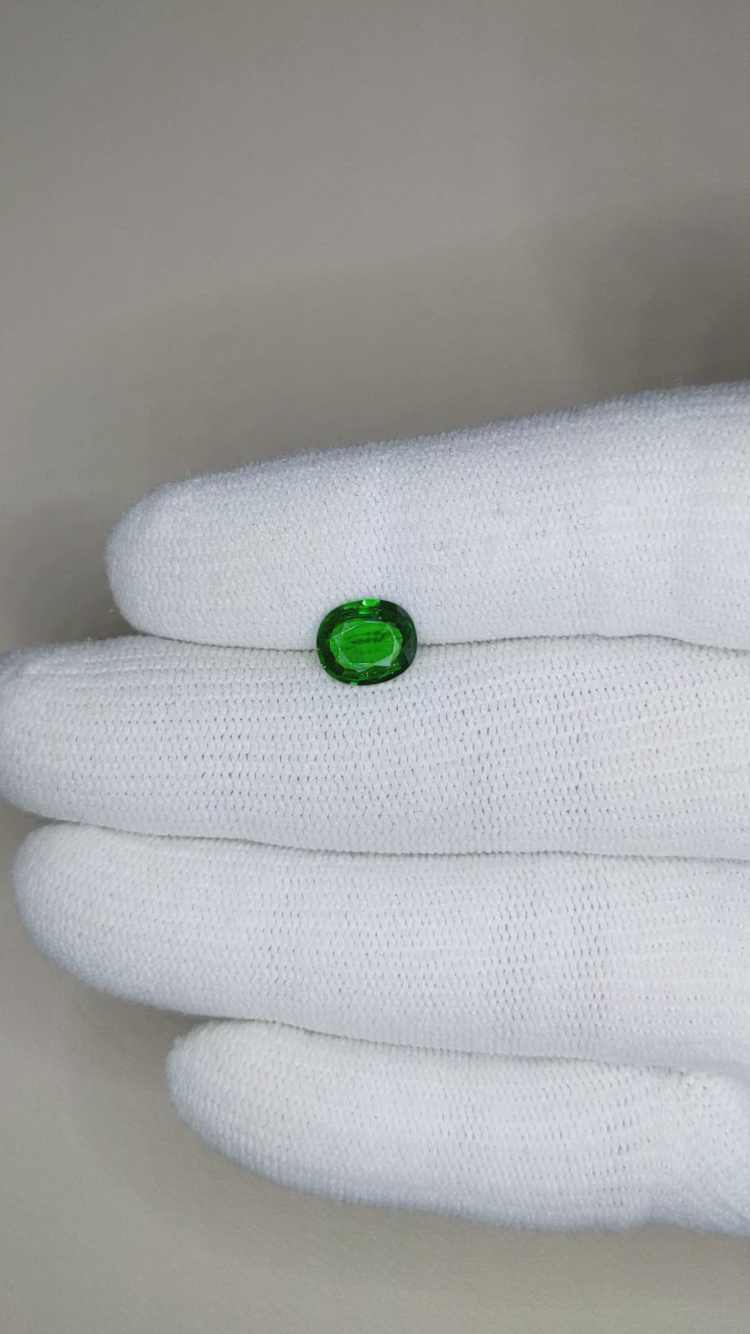 1.45 Ct. Tsavorite Garnet from East Africa Size Video