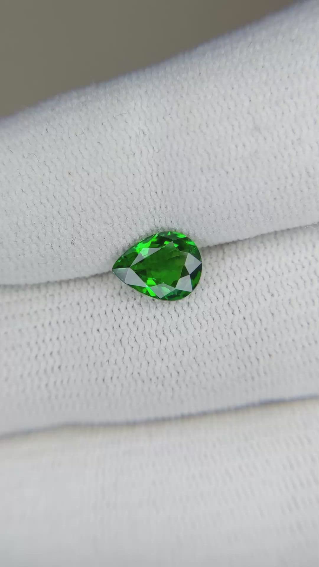 1.45 Ct. Tsavorite Garnet from East Africa Size Video