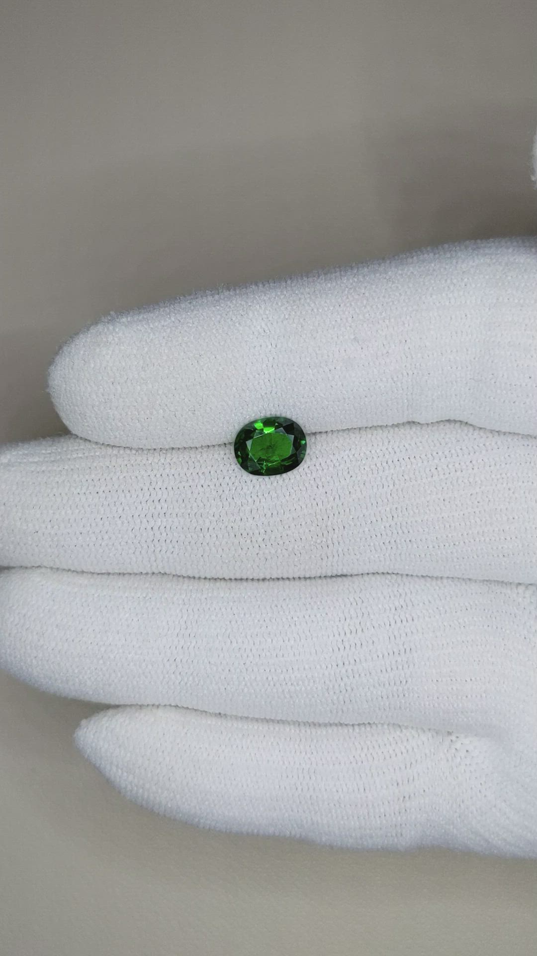 1.37 Ct. Tsavorite Garnet from East Africa Size Video