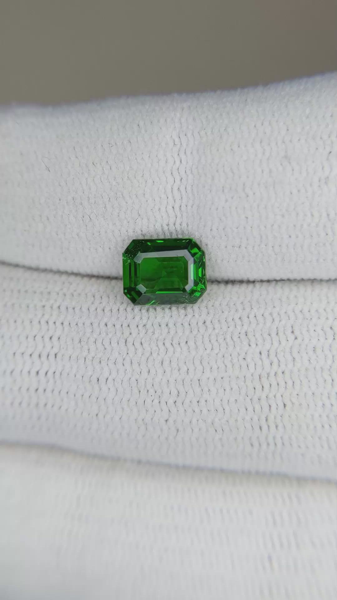 1.46 Ct. Tsavorite Garnet from East Africa Size Video