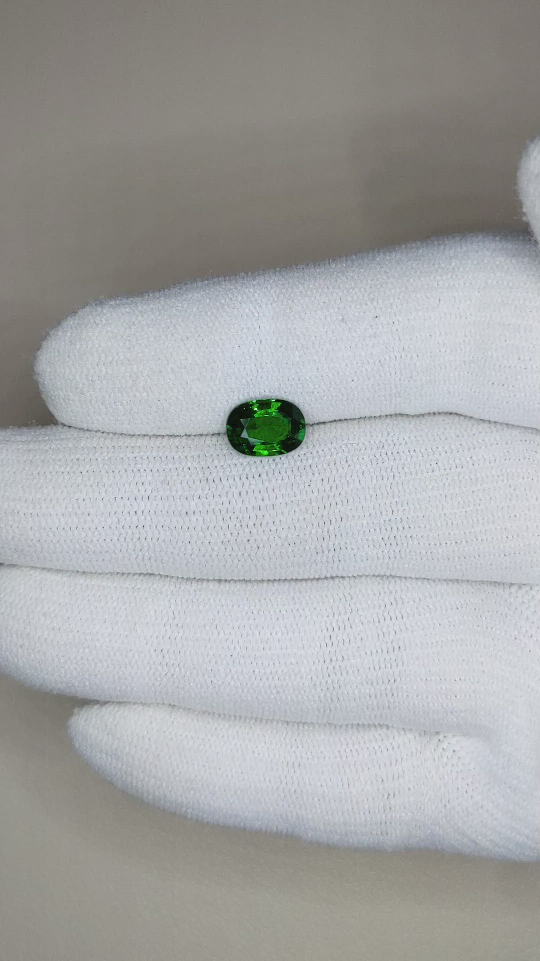 1.60 Ct. Tsavorite Garnet from East Africa Size Video