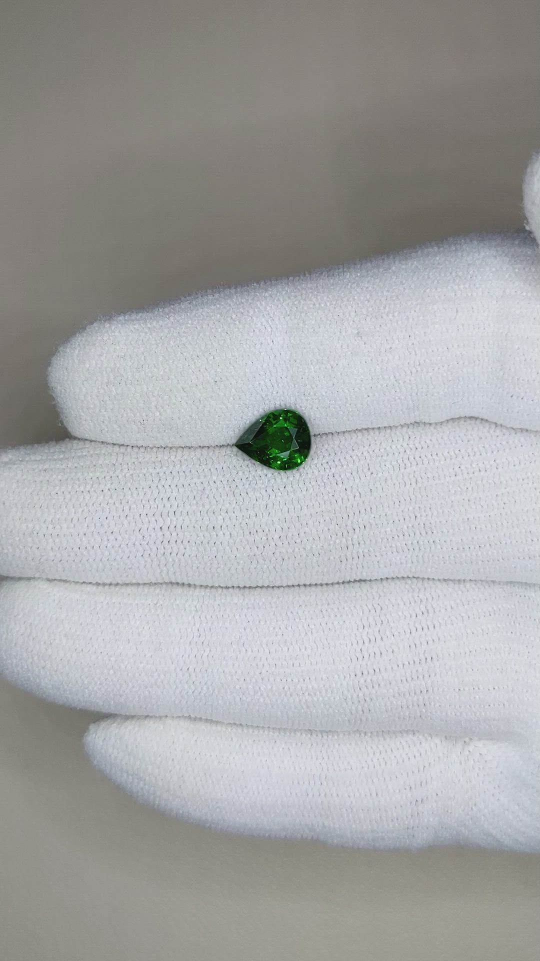 1.71 Ct. Tsavorite Garnet from East Africa Size Video