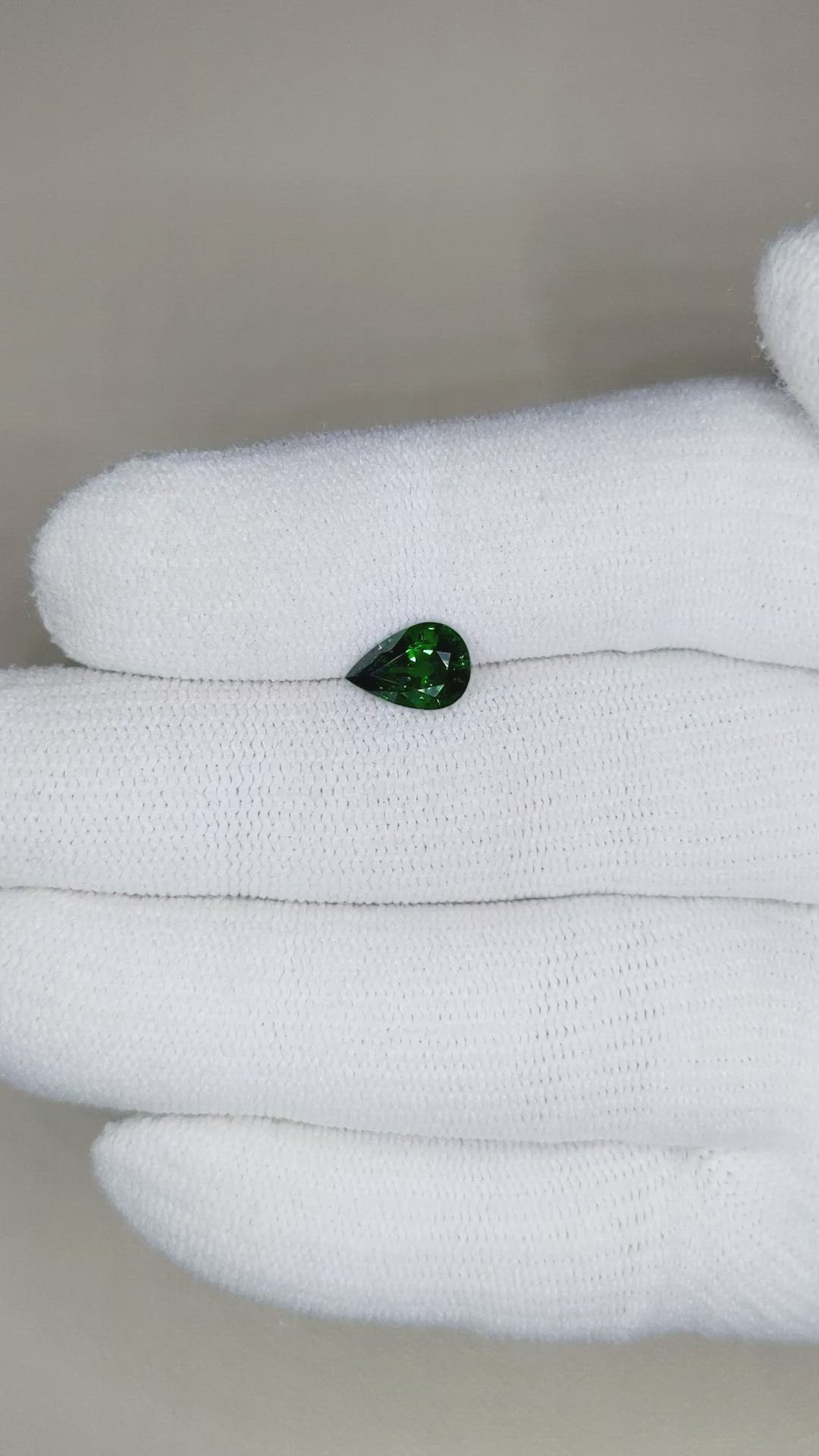 1.34 Ct. Tsavorite Garnet from East Africa Size Video