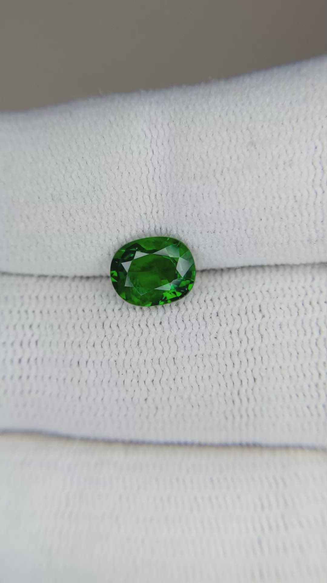 1.54 Ct. Tsavorite Garnet from East Africa Size Video