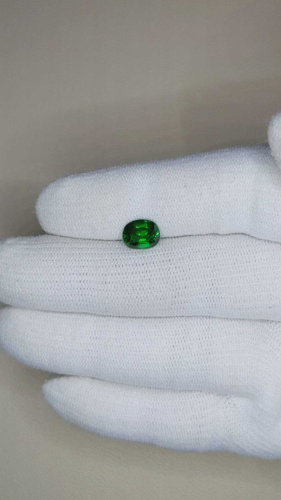 1.65 Ct. Tsavorite Garnet from East Africa Size Video