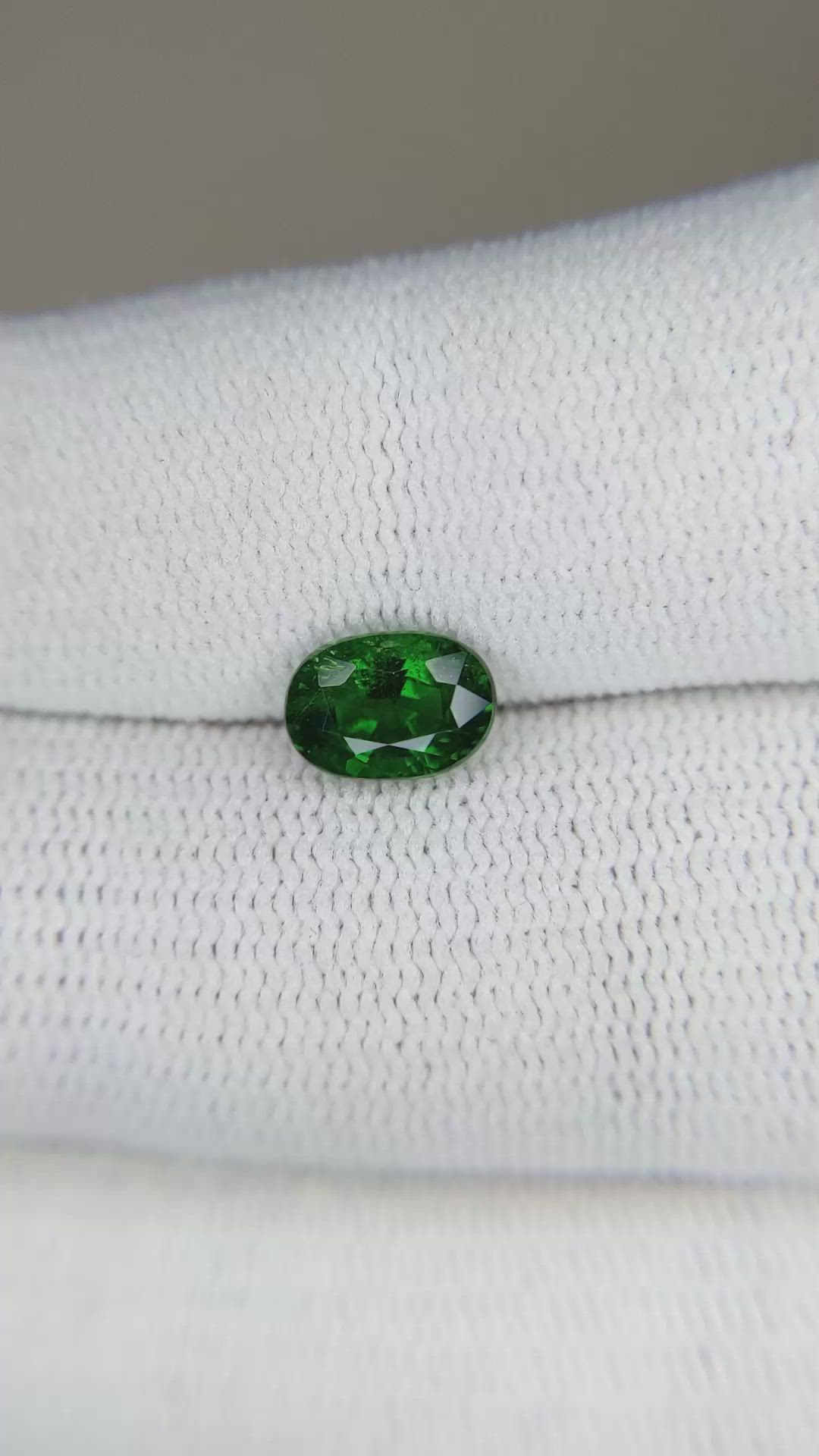1.47 Ct. Tsavorite Garnet from East Africa Size Video