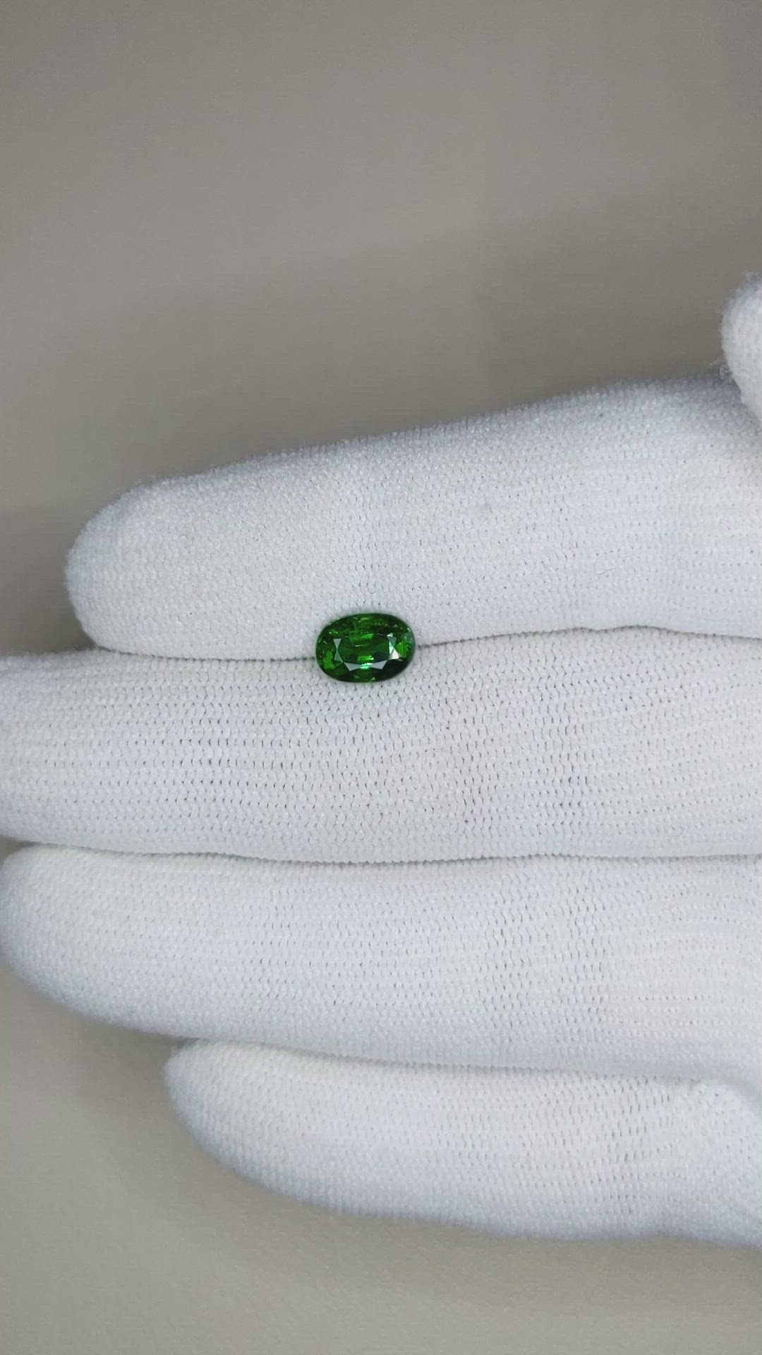 1.47 Ct. Tsavorite Garnet from East Africa Size Video