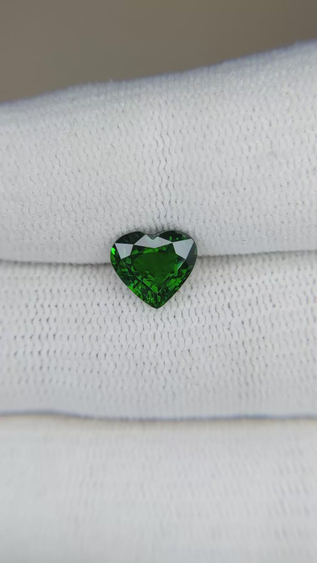1.65 Ct. Tsavorite Garnet from East Africa Size Video