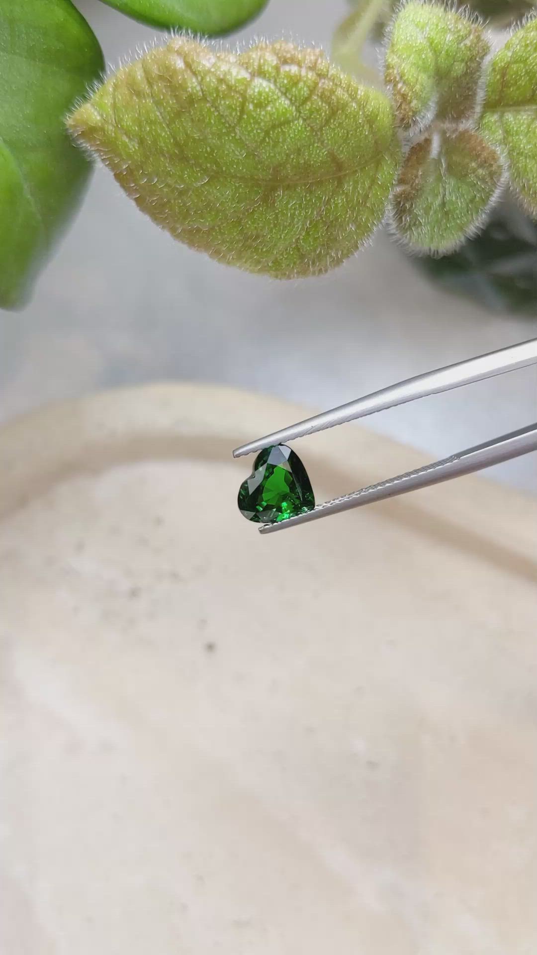 1.65 Ct. Tsavorite Garnet from East Africa Size Video