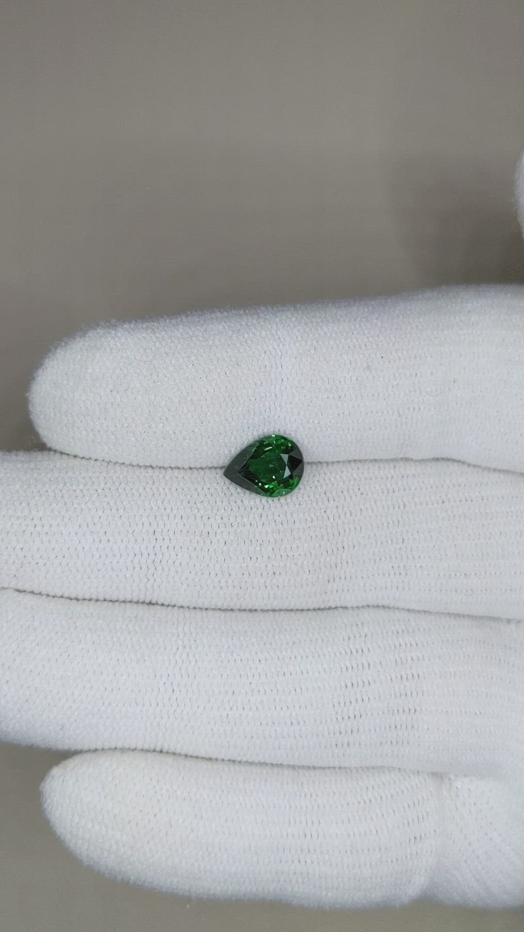 1.72 Ct. Tsavorite Garnet from East Africa Size Video