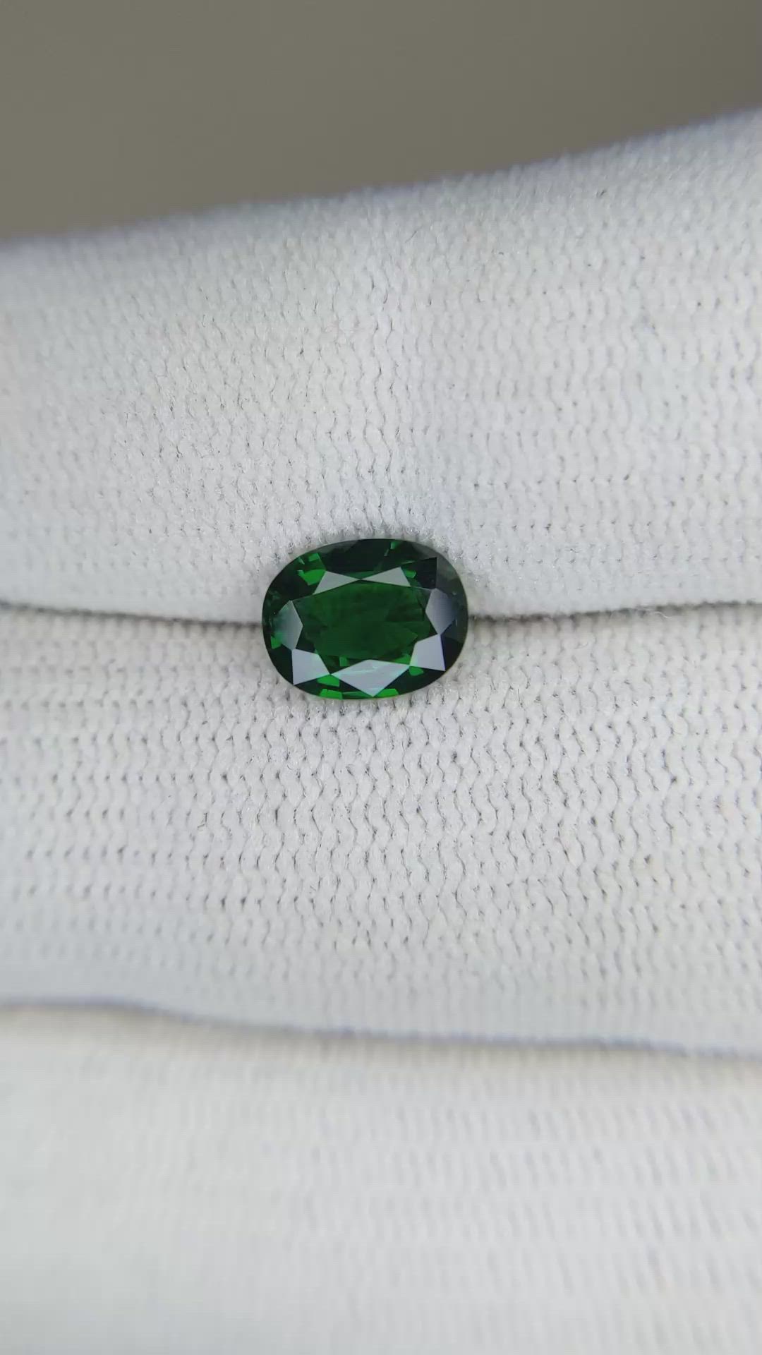 1.41 Ct. Tsavorite Garnet from East Africa Size Video