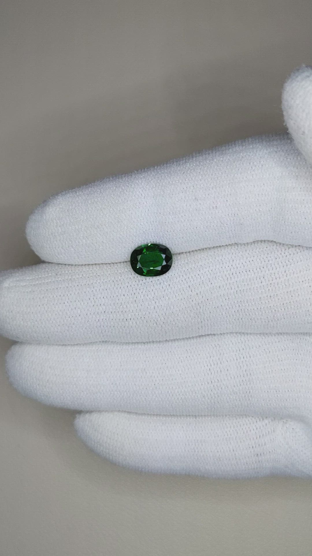 1.41 Ct. Tsavorite Garnet from East Africa Size Video