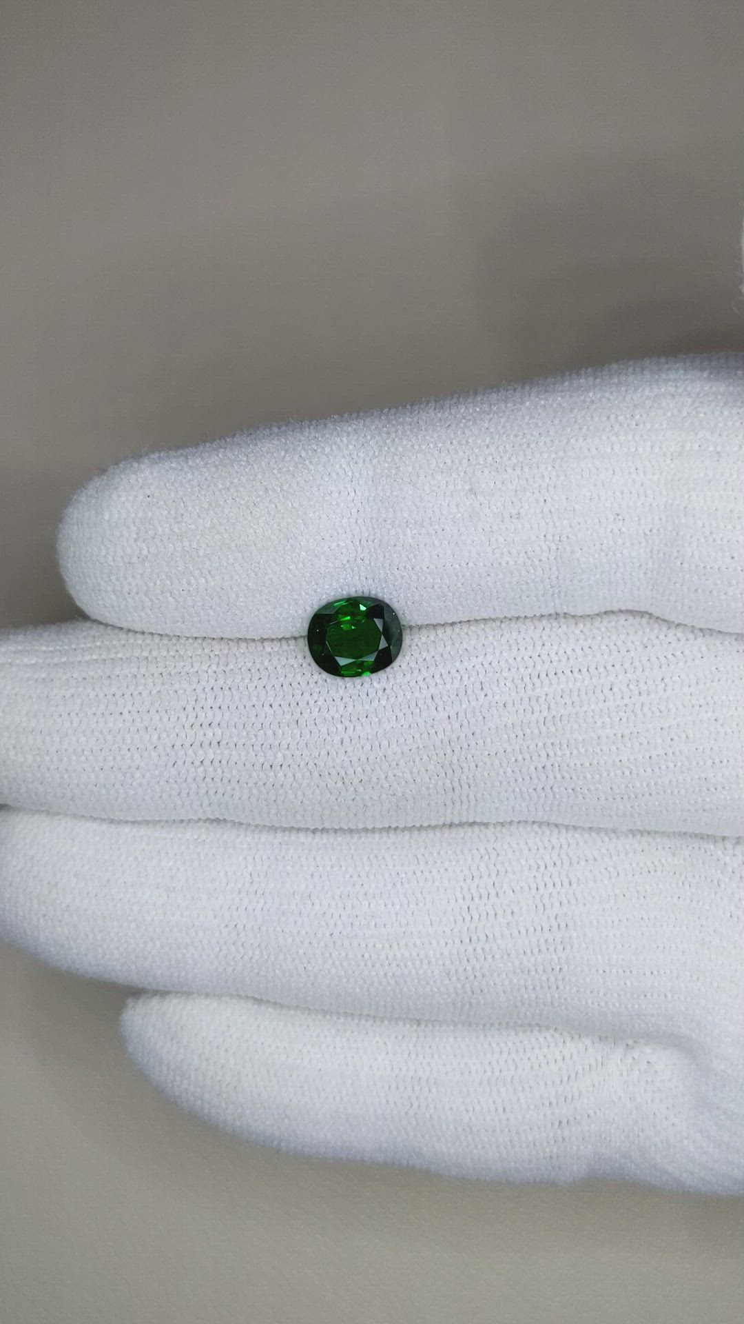 1.36 Ct. Tsavorite Garnet from East Africa Size Video