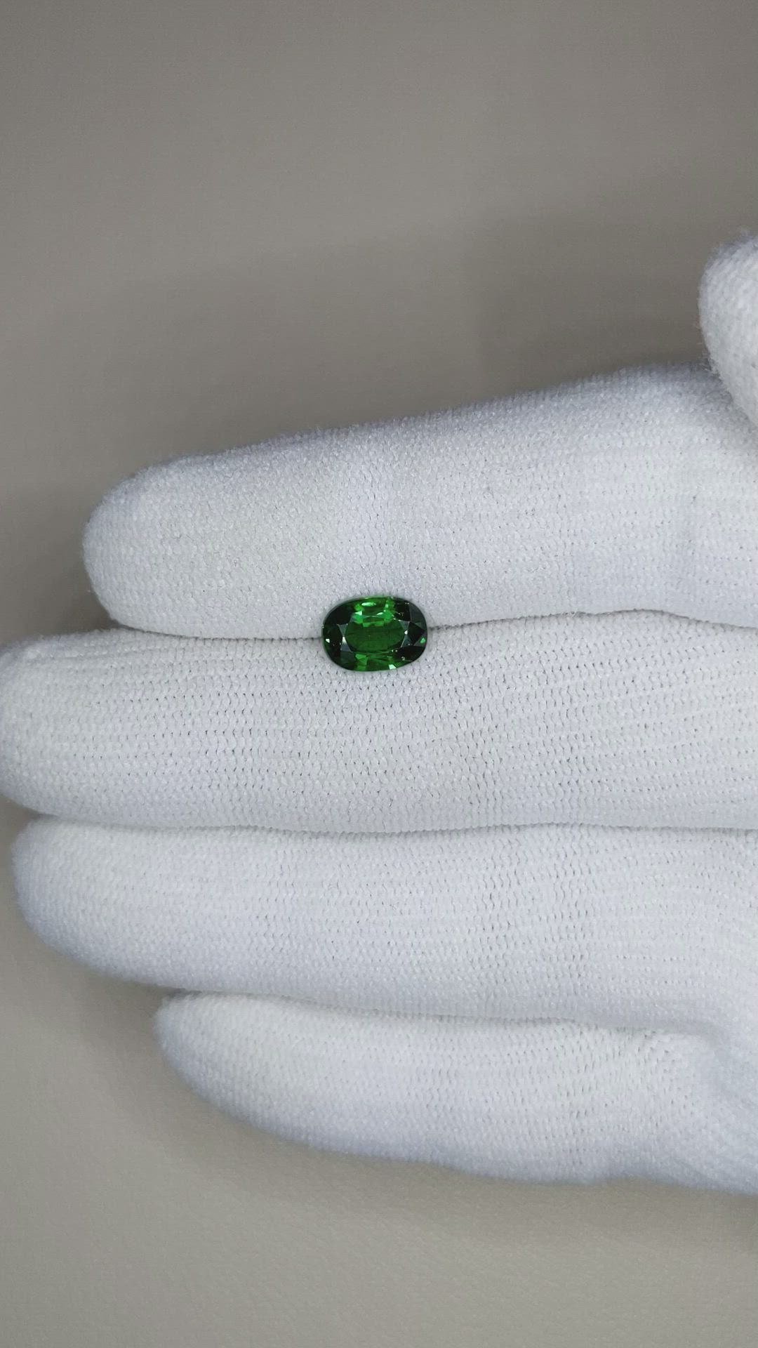 1.45 Ct. Tsavorite Garnet from East Africa Size Video