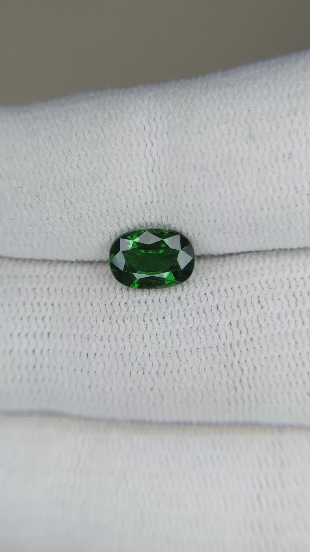 1.45 Ct. Tsavorite Garnet from East Africa Size Video