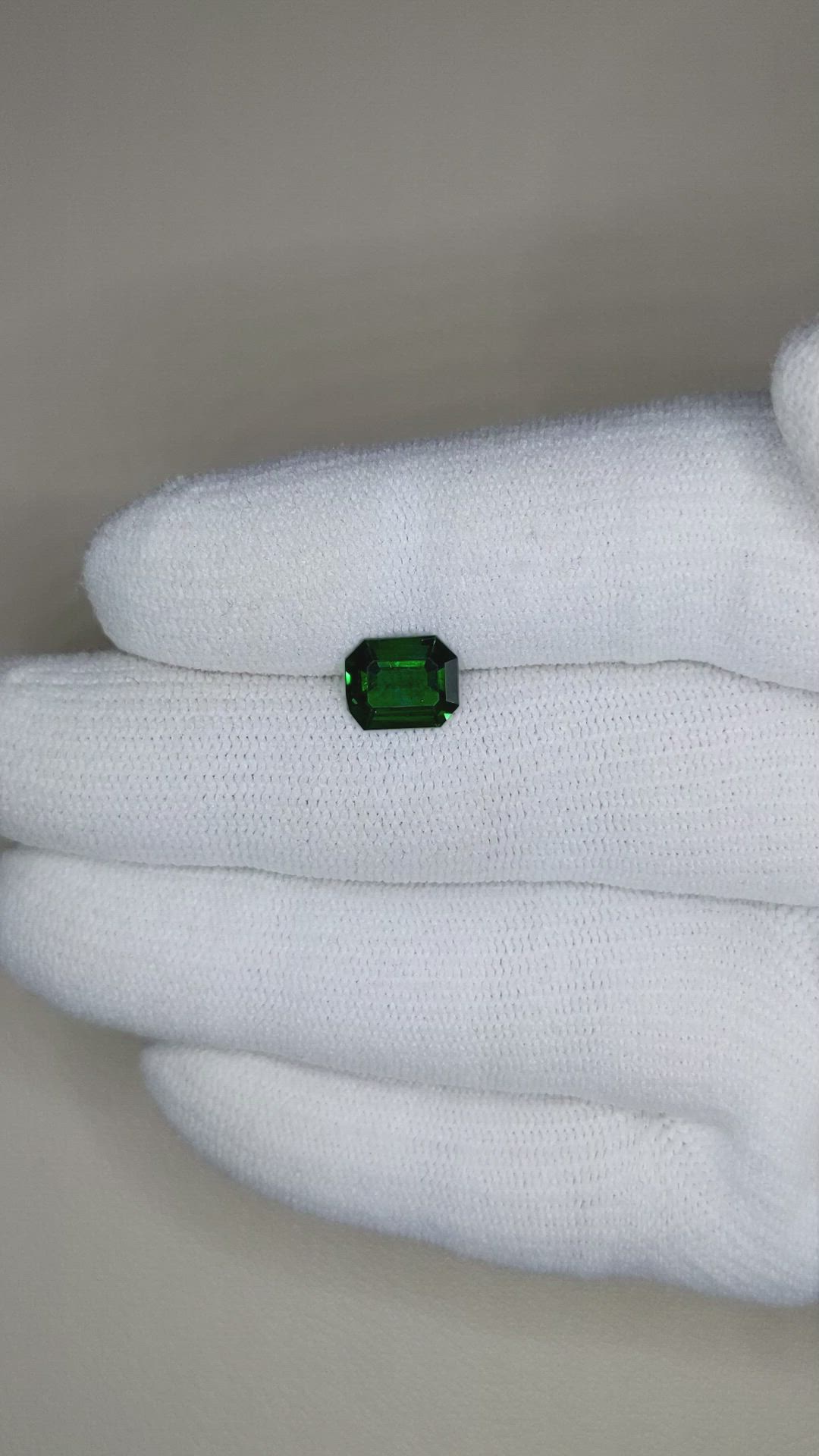 1.68 Ct. Tsavorite Garnet from East Africa Size Video