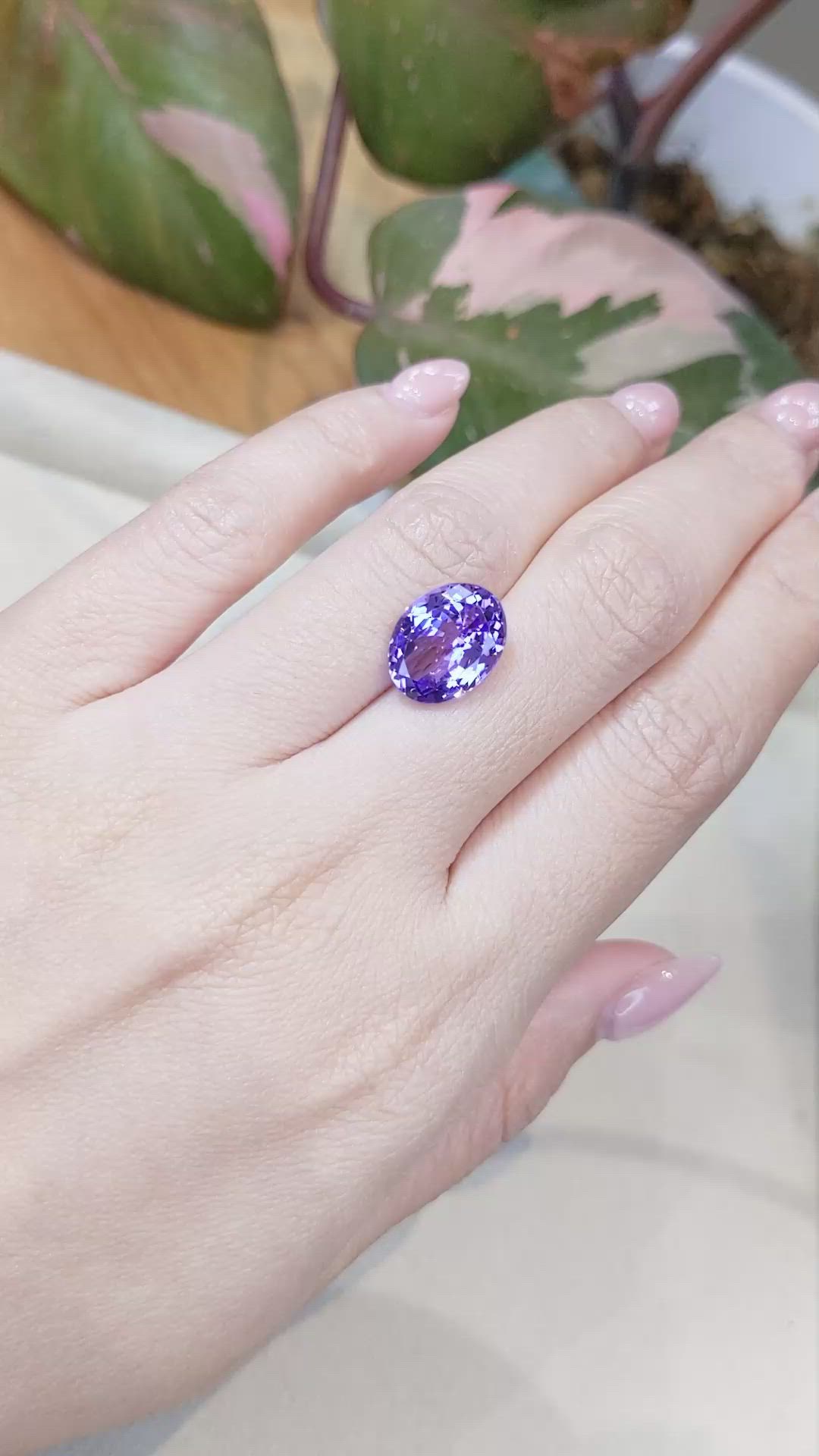 6.06 Ct. Tanzanite from Tanzania Size Video