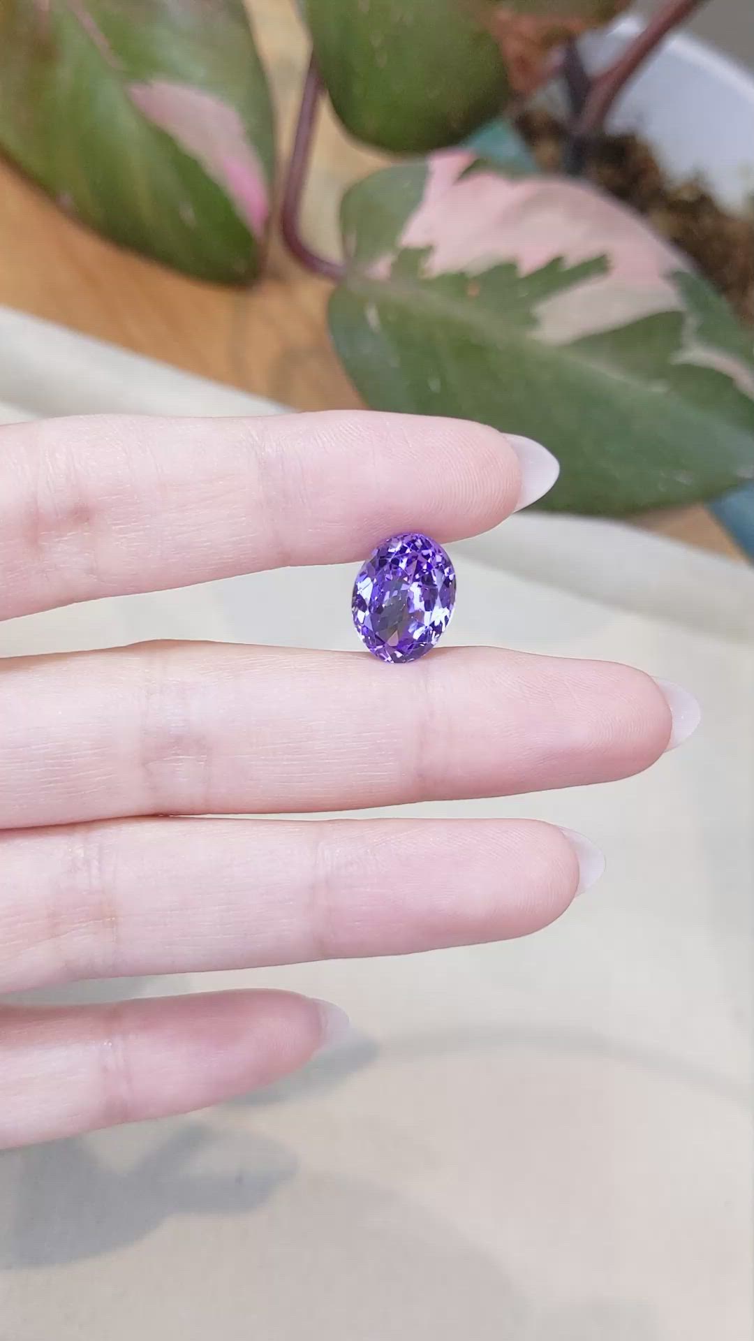 6.06 Ct. Tanzanite from Tanzania Size Video