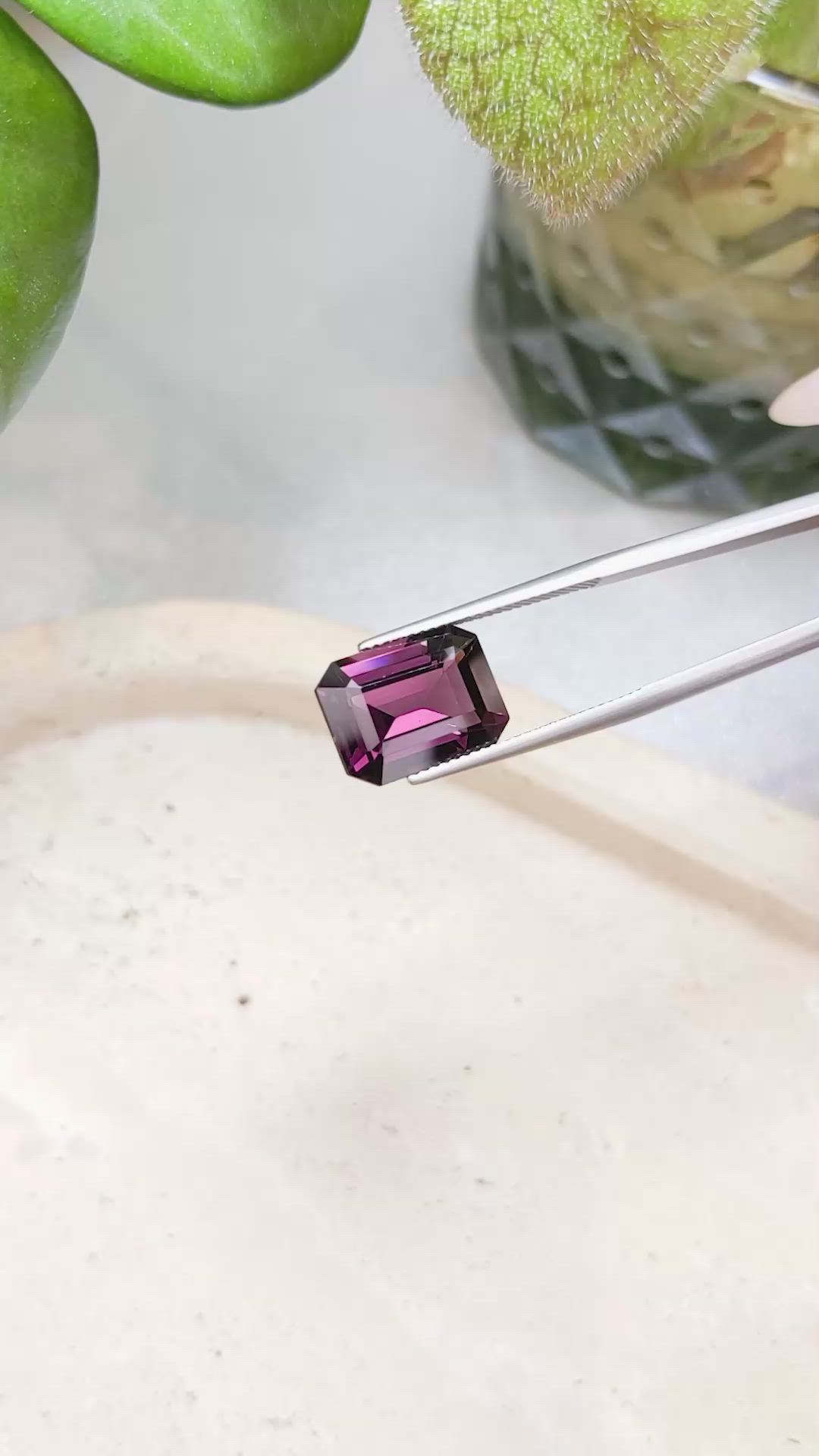 8.99 Ct. Purple Spinel from Burma (Myanmar) Size Video