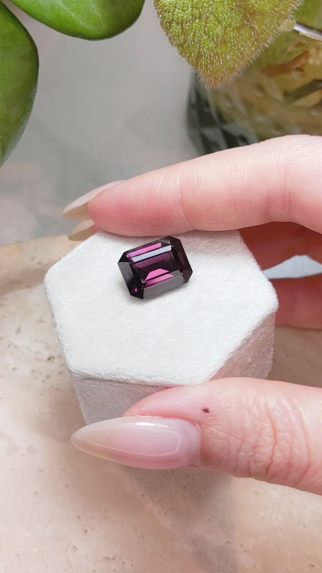 8.99 Ct. Purple Spinel from Burma (Myanmar) Size Video