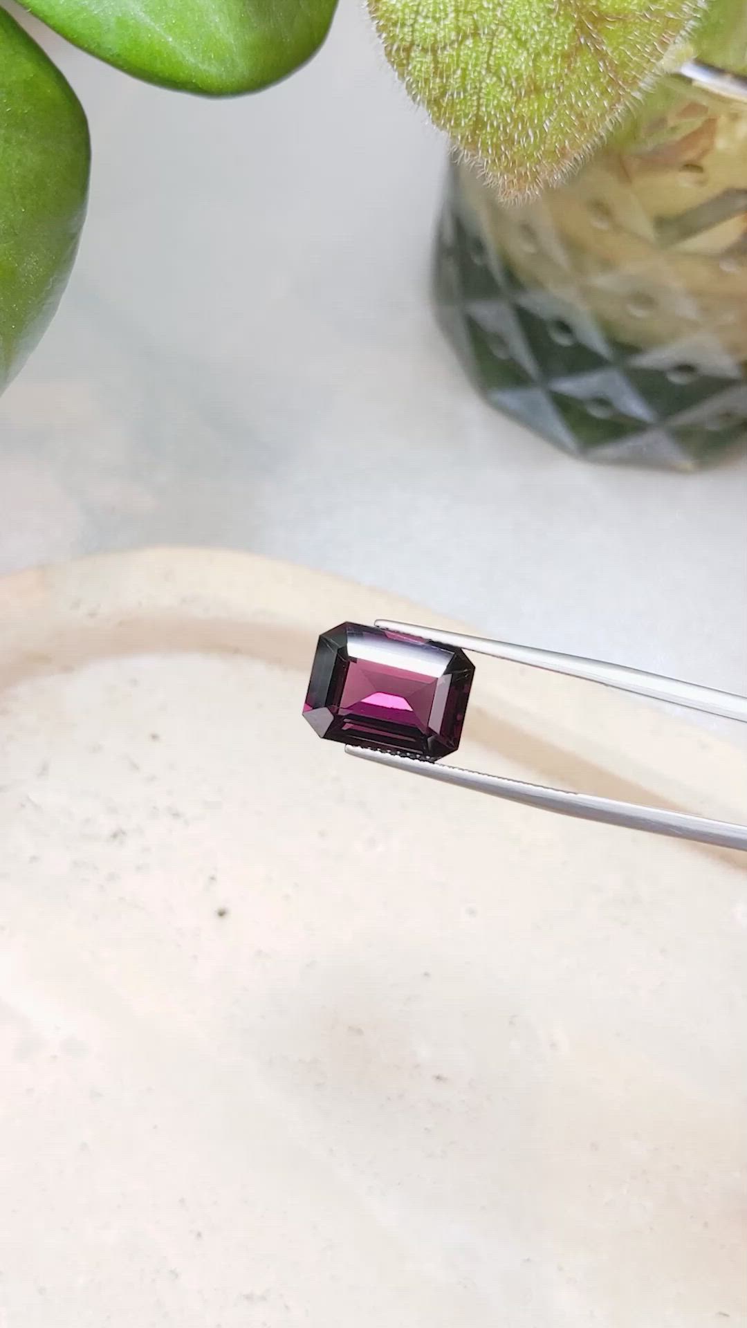 8.99 Ct. Purple Spinel from Burma (Myanmar) Size Video